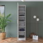 Hanah Home Armario Blanco con Estanterías